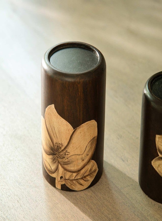 Ellementry Tashi Candle Holder - Large, Decorative Candlestick Holders for Living Room and Home Décor, Wooden Candle Stands for Wedding, Parties, Gifting and Dining Table Centerpiece - Image 3